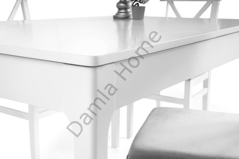 Soft Masa Sandalye Takımı - Beyaz