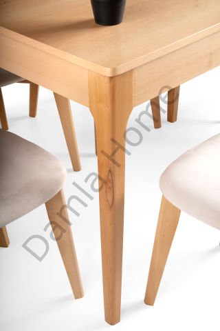Açelya Masa Sandalye Takımı - Naturel