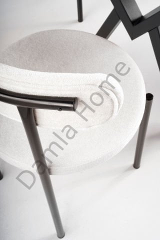 Koza Masa Sandalye Takımı - Çam/Siyah