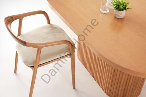 Asos Masa Sandalye Takımı - Kayın/Naturel