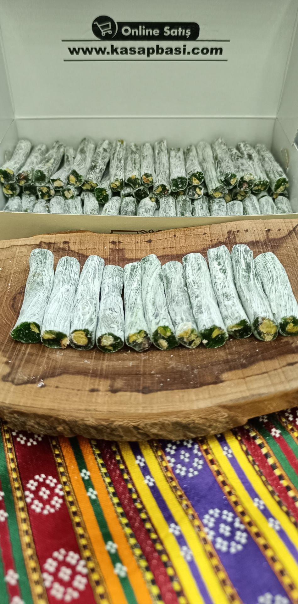 Fitil Sucuk Bol Fıstıklı, İnce (Elmalı) 1kg