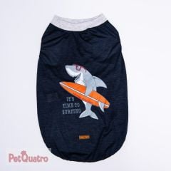 Navy Blue Shark Big T-shirt