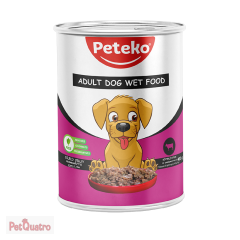 PETEKO YETİŞKİN KÖPEK KONSERVE BİFTEKLİ 400GR