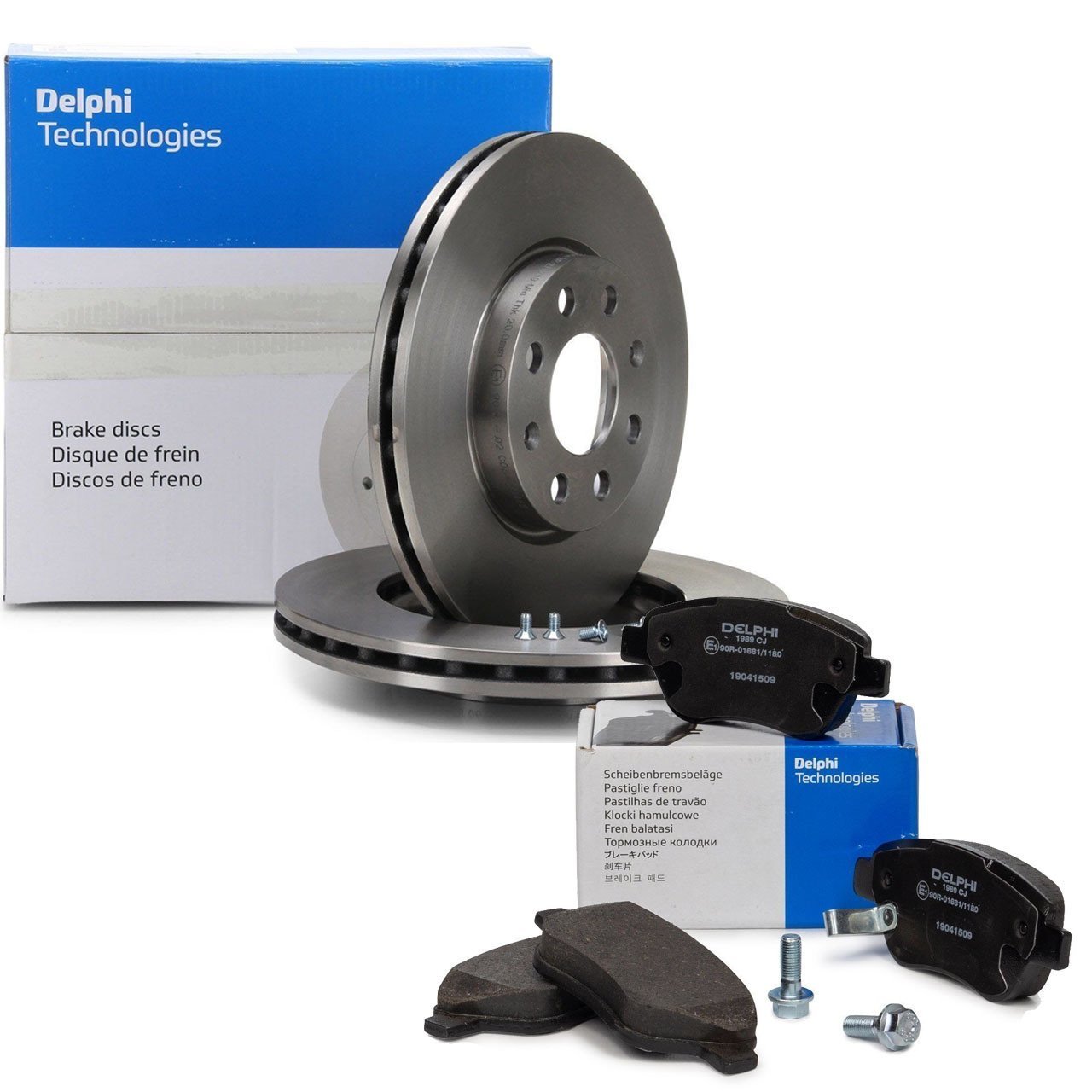 Opel Corsa D 1.2/1.4 Benzinli Ön Fren Disk 257mm ve Ön Balata Takımı Delphi