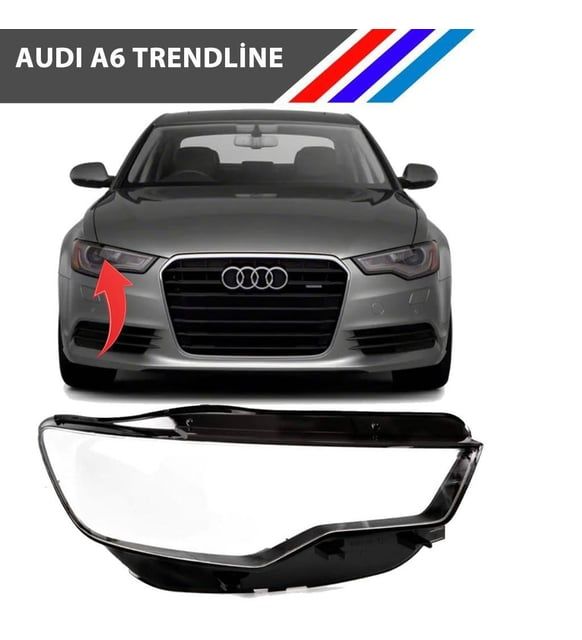 Audi A6 2016-18 Sağ Far Camı Tırnaksız Ce Standart İthal