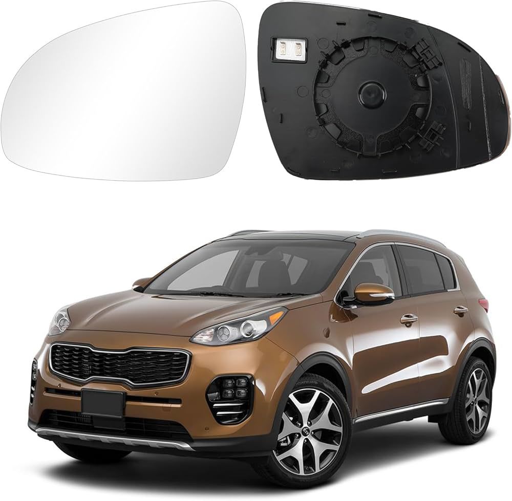 Kia Sportage 2016-23 Dikiz Ayna Camı Isıtmalı Sağ İthal,87621-F1020