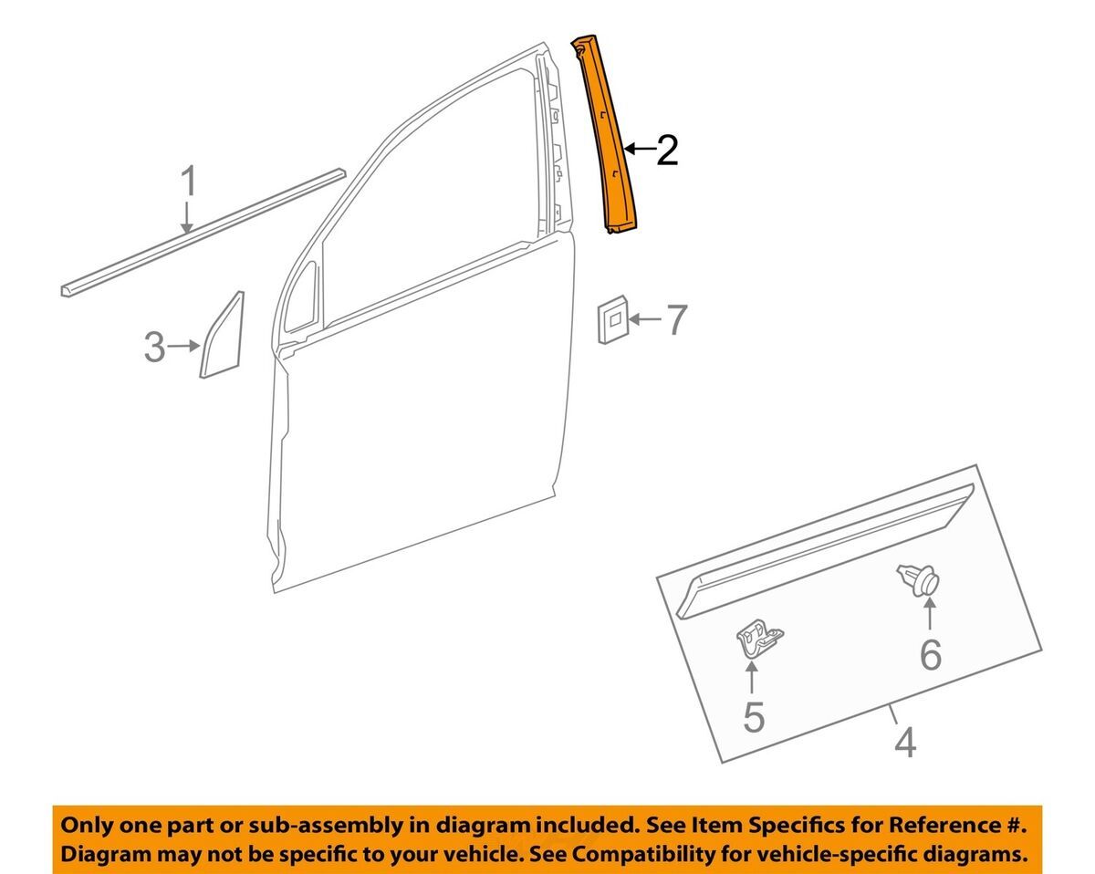 Chevrolet Captiva Kapı Direk Bantı Sol Ön  GM,95238091