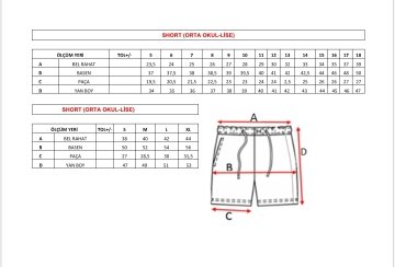 Spor Şort (Lise)