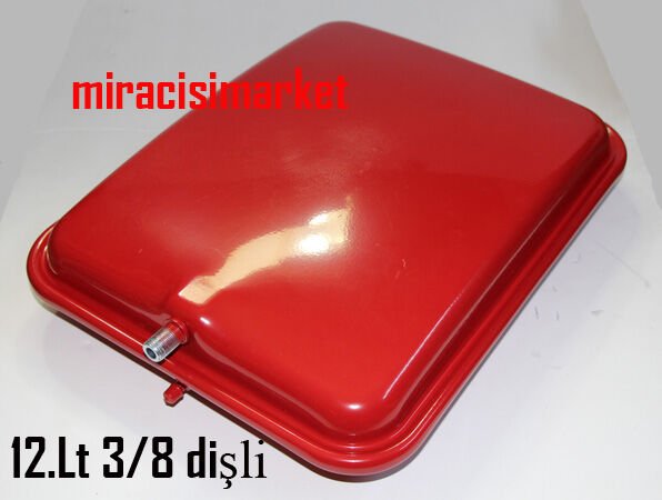 Demirdöküm isofast genleşme tankı . Dikdörtgen kırmızı 12.Lt 3/8 dişli Cimm made in İTALY ( KK01.96.461 ) Ebad ölçüsü:(44X35X10cm)  Cimm RP440.350 .