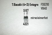 Demirdöküm kalisto , Honeywell karta uyumlu entegre . FSD210'a uyumlu FSQ210 - VB40 (4+3) 7.Bacaklı ( 93180001300 ) Ferroli kart entegresi .