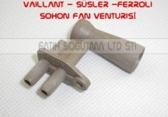 Kombi Fan Venturisi (2.Li Çiftli) Sohon Tipi Geniş Ayak ( KK01.97.356 ) Vaillant turbotek fan venturisi . vaillant Vuw Fan Turisi . Vaillant Pro Fan Venturisi .  süsler fan venturisi . Ferroli Domicompact fan venturi . Ünical Fan Venturisi .