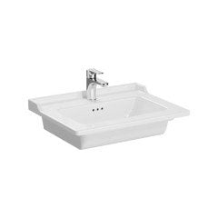 Vitra Root Groove 69486 Lavabo Dolabı, Üç Çekmeceli, 60 Cm, Mat Açık Gri, Klasik Lavabolu