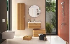 VitrA 56138 Lavabo Dolabı Nest Trendy Çekmeceli 80 Cm H.Doğal Ahşap