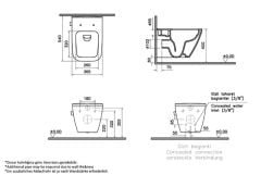 VitrA Integra Square Rim-ex Asma Klozet  Bayaz Tah.Musluk 7082B003-7209