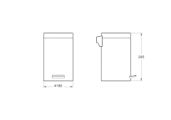 Artema A44055 Arkitekta Çöp Kovası 5 Lt Krom