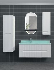 Lineart Dolce 120 Cam Lavabolu Banyo Dolabı + Ledli Ayna