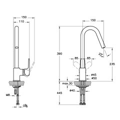 Artema Root Round A4274234 Eviye Bataryası Fırçalı Nikel