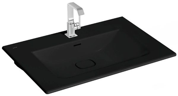 Vitra 7538B083-0001 Metropole Etajerli Lavabo 80 Cm M.Siyah