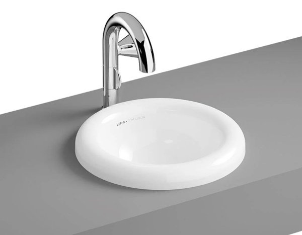 Vitra Liquid TezgahÜstü Lavabo 40cm-Beyaz 7311B403-0016