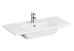 Vitra Root Classic 68735 Lavabo Dolabı, Kapaklı, 100 Cm, Mat Retro Yeşil, Köşeli Lavabolu