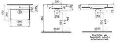 Vitra 7526B001-0973 Metropole Çanak Lavabo 60 cm M.Beyaz