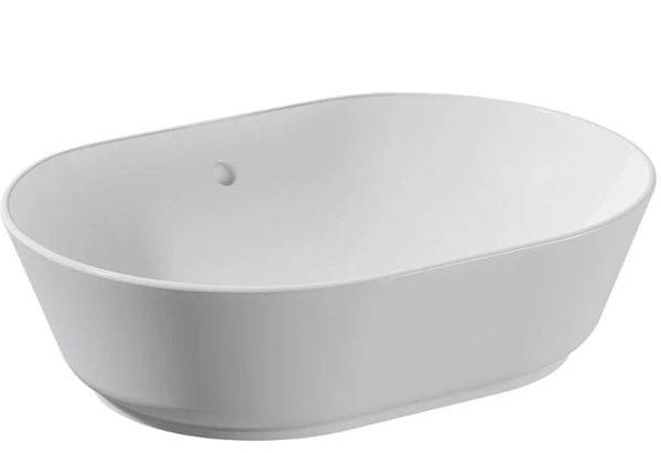 VitrA  GeoTezgah Üstü Çanak Lavabo 55 cm Mat Beyaz 7427B001-0016