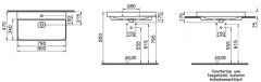 Vitra 7527B003-0973 Metropole Çanak Lavabo 80 cm Beyaz
