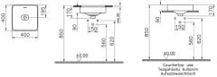 Vitra 7533B003-1398 Metropole Kare Çanak Lavabo 40 cm Beyaz