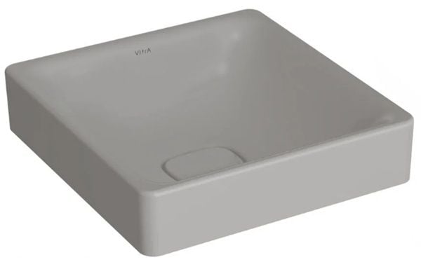 Vitra 7533B076-1398 Metropole Kare Çanak Lavabo 40 cm M.Taş Gri