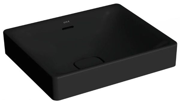 Vitra 7534B083-0673 Metropole Dikdörtgen Çanak Lavabo 50 cm M.Siyah
