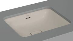 VitrA 7534B020-1082 Metropole Dikdörtgen Tezgah Altı Lavabo,50 cm,M.Bej