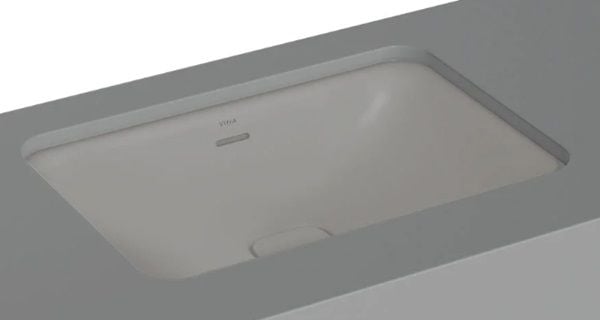 VitrA 7535B076-1082 Metropole Dikdörtgen Tezgah Altı Lavabo,60 cm,M.Taş Gri