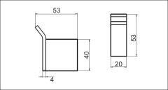 Dekor Banyo SS304 Black Bornoz Askısı - Mat Siyah