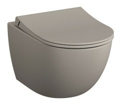 Vitra 7748b020-0559 Sento Rim-Ex (Kanalsız) Asma Klozet, 54 Cm, Mat Bej