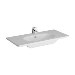 Vitra Root Classic 68883 Lavabo Dolabı, İki Çekmeceli, 100 Cm, Mat Beyaz, Yuvarlak Lavabolu