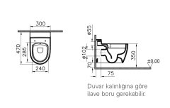 Vitra 7360b003-0090 Sento Çocuk Smoothflush Asma Klozet Parlak Beyaz