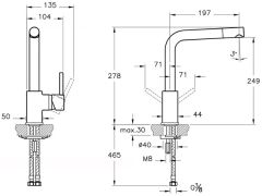 Artema Pure A42136 Eviye Bataryası Krom