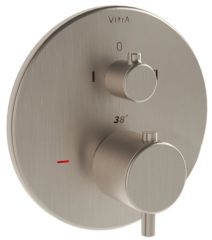 VitrA A4267134 Origin Ankastre Termostatik Banyo Bataryası Fırçalı Nikel