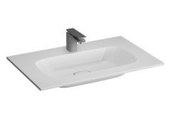 VitrA M58000018001 Metropole Mineral Döküm Etajerli lavabo, 80 cm Beyaz