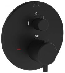 Vitra A4267236WTC Origin Ankastre Termostatik Duş Bataryası Mat Siyah