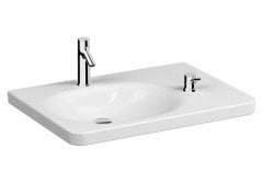 Vitra 5966b003-1595 Nest Trendy Tezgah Üstü Asimetrik Lavabo 80 Cm Beyaz + Armatür Seti