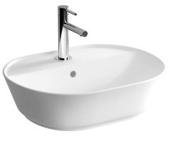 VitrA  Geo Tezgah Üstü Çanak Lavabo 55 cm Parlak Beyaz 7428B003-0001