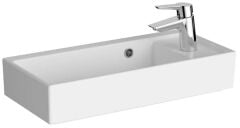 Vitra 7406B003-0029 ArchiPlan Dar Lavabo Sağ Armatür Delikli 60 Cm Beyaz