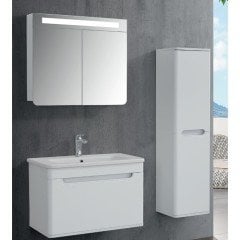 Lineart Wing 80 cm Banyo Dolabı + Ayna Dolaplı