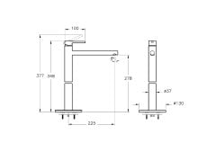 Vitra Root Groove 69278 Lavabo Dolabı, Kapaklı, 60 Cm, Mat Fiyord Yeşili, Klasik Lavabolu