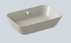 VitrA Geo Tezgah Üstü Lavabo 60 cm Mat Bej 7425B020-0012