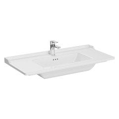 Vitra Root Groove 69407 Lavabo Dolabı, Tek Çekmeceli, 100 Cm, Mat Retro Yeşil, Klasik Lavabolu