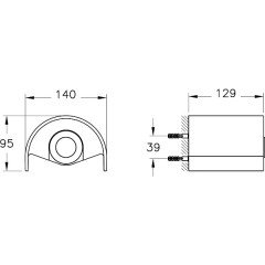 Vitra A44888 Origin Kapaklı Tuvalet Kağıtlığı, Krom