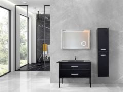 Lineart Soho 101 cm Banyo Dolabı + Ledli Ayna Beyaz