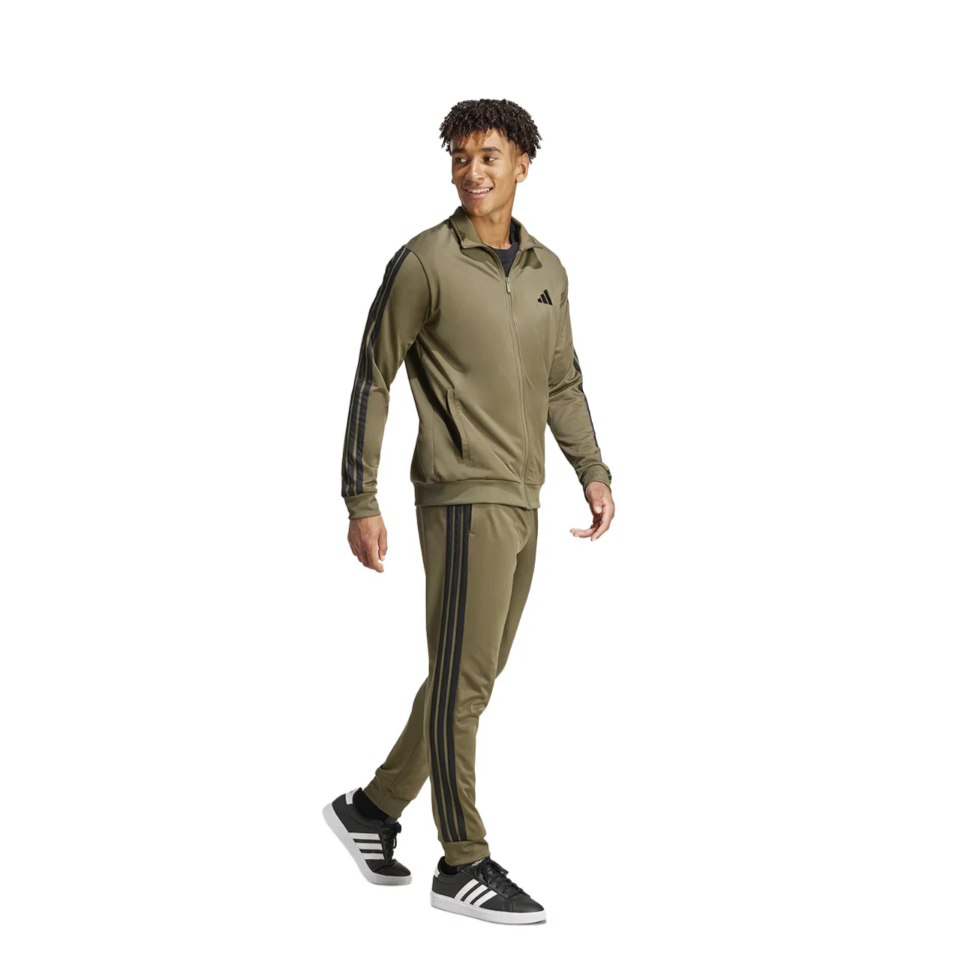 adidas 3-Stripes Erkek Yeşil Günlük Stil Eşofman Takımı JI8854